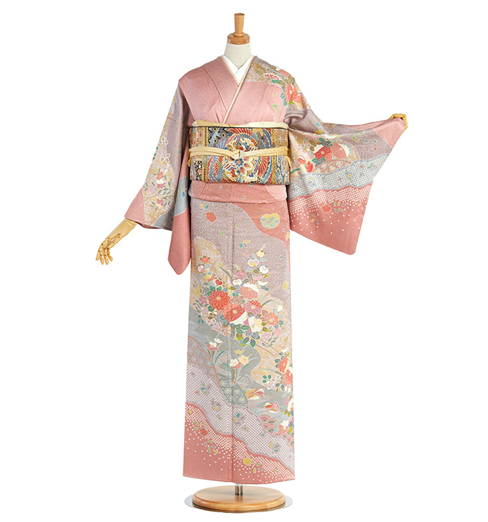 専用ページ　訪問着　ピンク 楽天市場】訪問着 レンタル 着物レンタル レンタル着物 着物