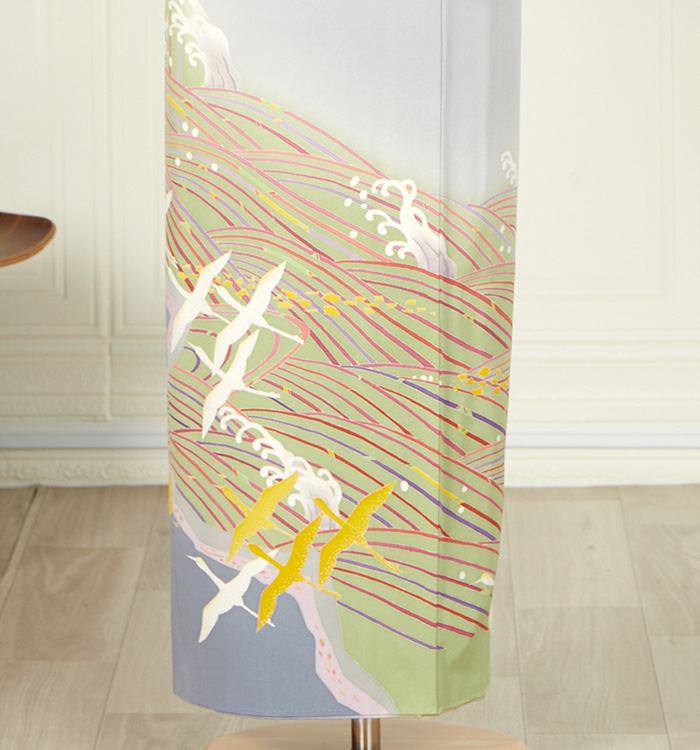 帯・逸品】手描友禅作家 訪問着 No.AA-4854-Sサイズのレンタル｜きもの