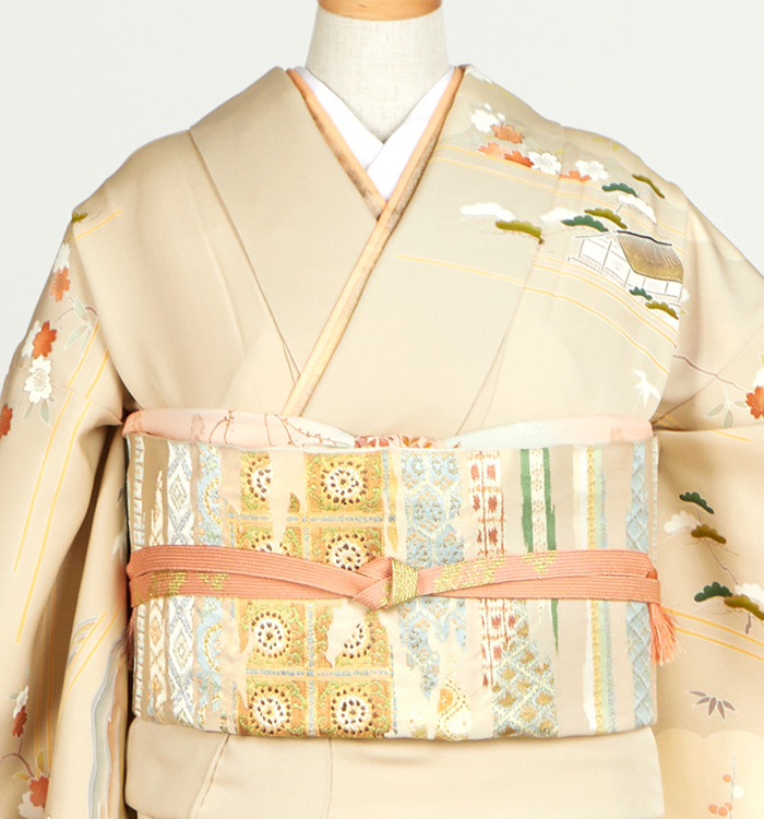 帯・逸品】一つ紋訪問着 No.AA-4856-Mサイズのレンタル｜きもの365