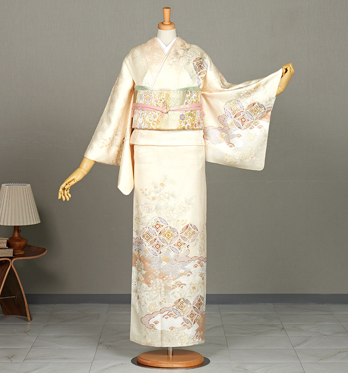 訪問着 No.AA-4896-ワイド-MOサイズのレンタル｜きもの365