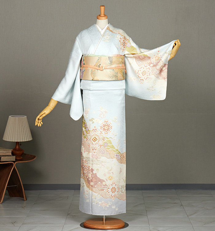 訪問着 No.AA-4914-ワイド-LOサイズのレンタル｜きもの365