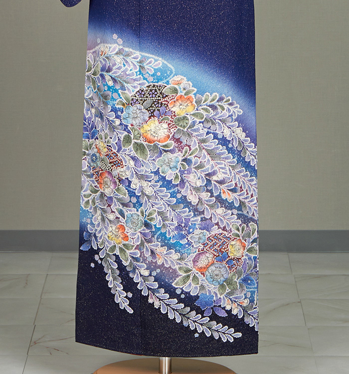 辻が花 訪問着 No.AA-4984-Mサイズのレンタル｜きもの365