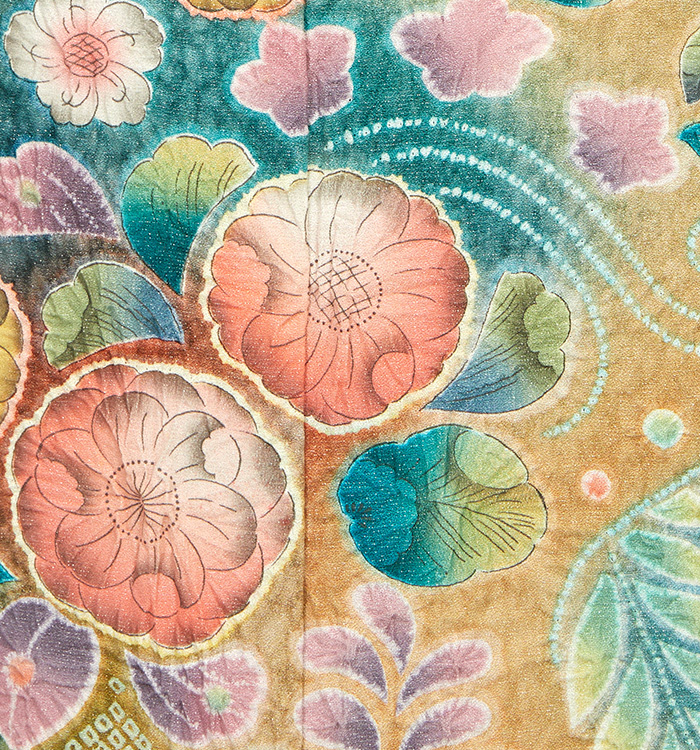 関芳 辻が花 訪問着 No.AA-4998-Mサイズのレンタル｜きもの365