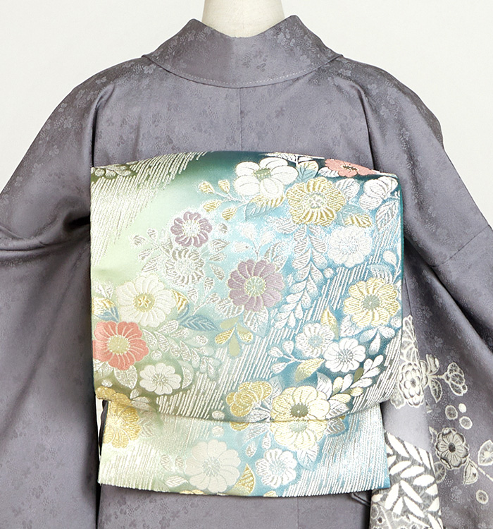 辻が花特集　ミク様  AB5910　訪問着　164㎝　グレー系 辻が花 訪問着 No.AA-4779-Mサイズのレンタル｜きもの365