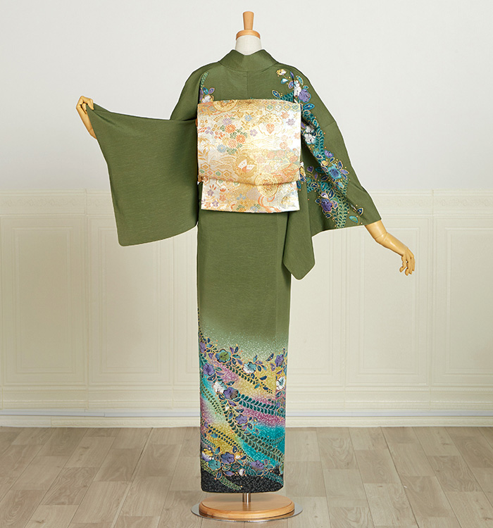 辻が花 訪問着 No.AA-5124-Mサイズのレンタル｜きもの365