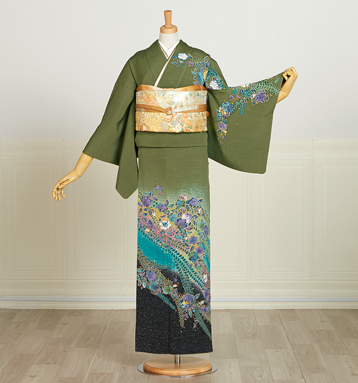 辻が花 訪問着 No.AA-5124-Mサイズのレンタル｜きもの365