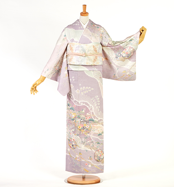 芸能人着用柄 訪問着 No.AA-5146-Mサイズのレンタル｜きもの365