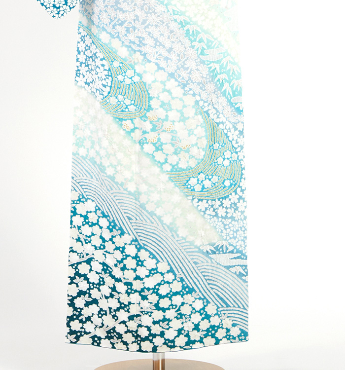 滝泰 おぼろ染め 訪問着 No.AA-5172-Lサイズのレンタル｜きもの365