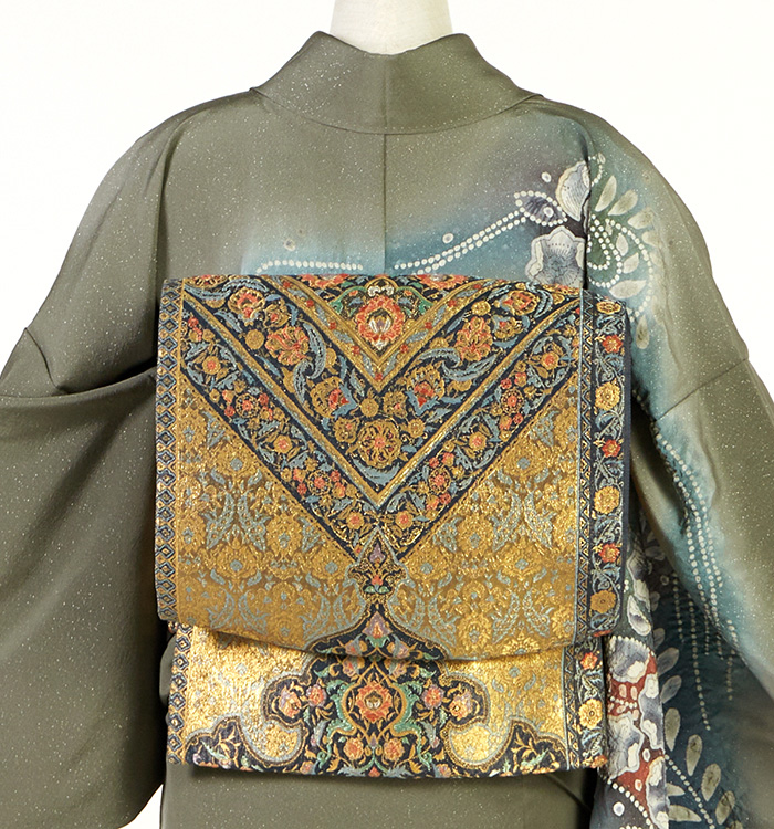 付け下げ　辻ヶ花　エンボス加工　青海波　亀甲　七宝　着物　121b d ms assort-hou0017_3.jpg