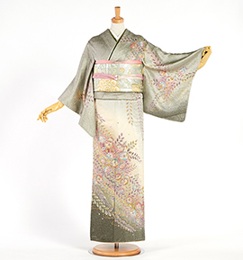 蘇芳 縮緬 一つ紋 正絹 辻が花 訪問着 フルセット b78 裄丈長め 蘇芳 縮緬 一つ紋 正絹 辻が花 訪問着 フルセット b78 裄丈長め