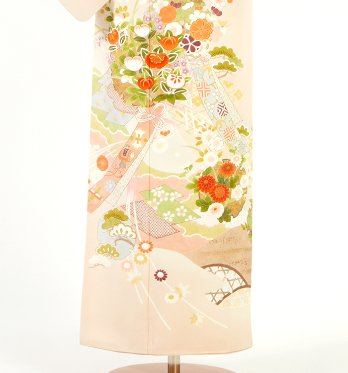 帯・逸品】京友禅染匠菱健 訪問着 No.AA-5216-Mサイズのレンタル