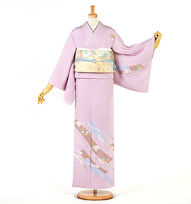 訪問着フルセット 三越しつけ、パールトーン加工 身丈156.5cm 裄丈65cm