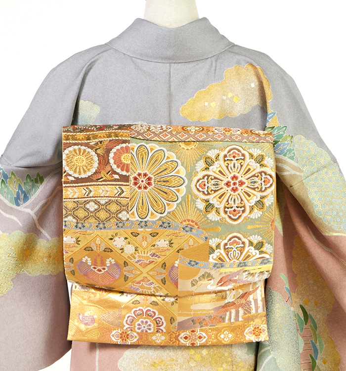 k0998 未使用品 逸品 上品 金彩加工 初代 松井青々 作 正絹 訪問着 初代松井青々 訪問着 No.AA-5257-Sサイズのレンタル｜きもの365