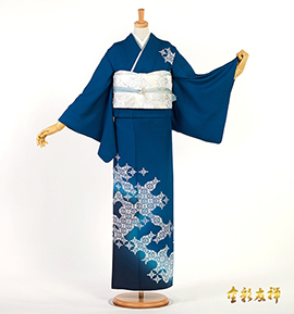 青・紺の訪問着で人気・おすすめ商品｜着物レンタル・通販【きもの365】