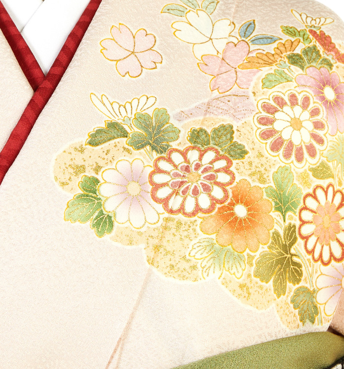 吉澤友禅 訪問着 No.AA-5288-Lサイズのレンタル｜きもの365