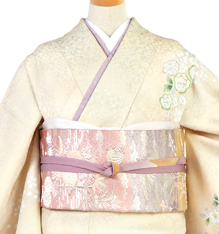 桂由美 訪問着（専用襦袢付）No.AA-5291-ワイド-MOサイズのレンタル