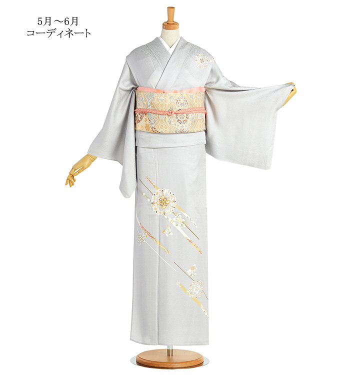 単衣訪問着 No.AC-4335-Lサイズのレンタル｜きもの365