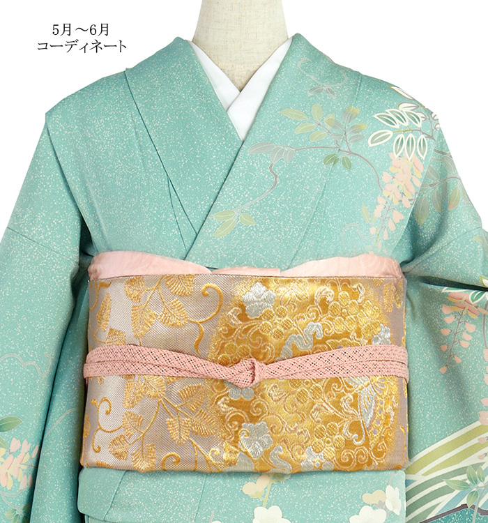 ★着物10★ 1円 逸品!! 絹 訪問着 【阿部佳雪】十日町友禅 蕾 草花 花 草 植物 八重桜 袷 身丈160cm 裄64.5cm [同梱可] ☆☆☆☆☆ 十日町友禅 単衣訪問着 -4344-Sサイズのレンタル｜きもの３６５