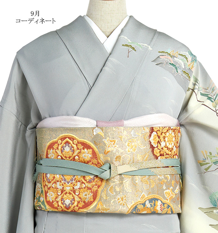 訪問着(単衣)と袋帯　２点セット houmongi297-2.jpg