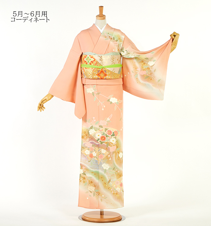 帯・逸品】初代松井青々 単衣訪問着 No.AC-5333-Lサイズの 帯・逸品】初代松井青々 単衣訪問着 No.AC-5333-Lサイズの