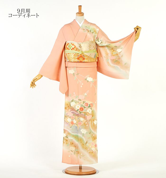 帯・逸品】初代松井青々 単衣訪問着 No.AC-5333-Lサイズのレンタル
