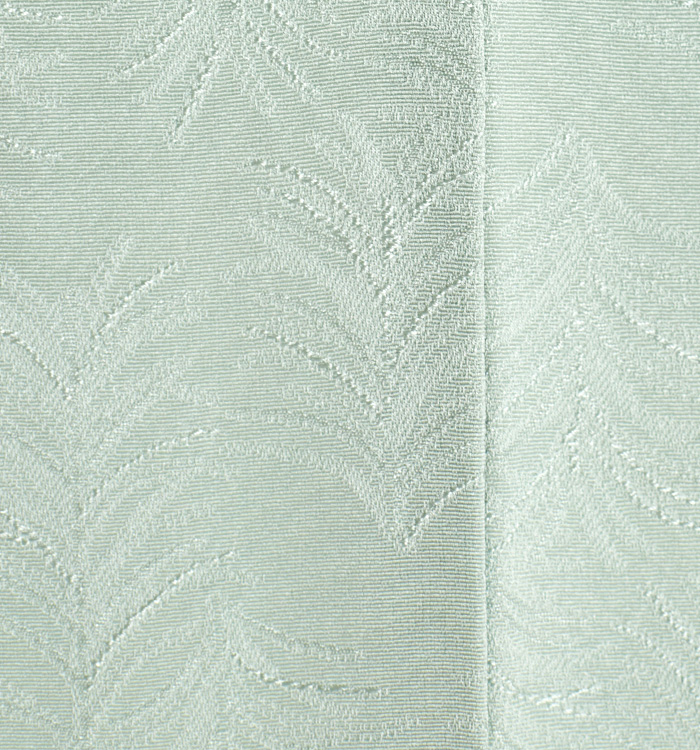 505mh66●SALAMU 付下げ 単衣 ミントグリーン パルメット地紋 金彩 505mh66○SALAMU 付下げ 単衣 ミントグリーン パルメット地紋 金彩