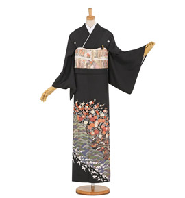 【帯・逸品】友禅作家 黒留袖 No.CA-1010-Lサイズ