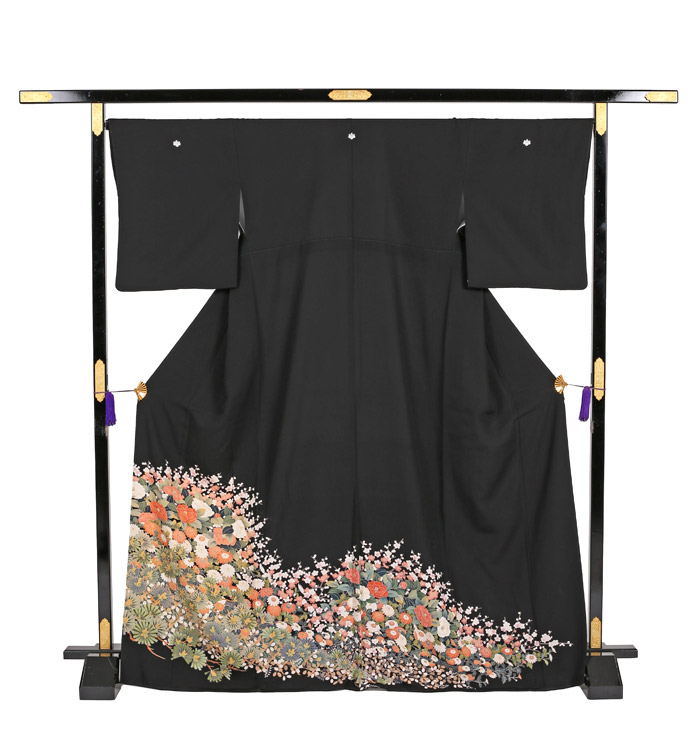 帯・逸品】友禅 黒留袖 No.CA-1011-Mサイズのレンタル｜きもの365