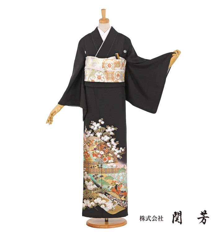 関芳 黒留袖 No.CA-1062-ワイド-MOサイズ