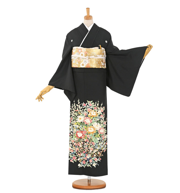 友禅 黒留袖 No.CA-1081-Mサイズ