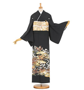 黒留袖（専用襦袢付）No.CA-1084-Mサイズ
