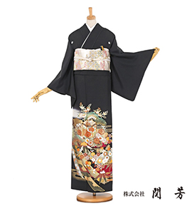 関芳 黒留袖 No.CA-1088-Mサイズ