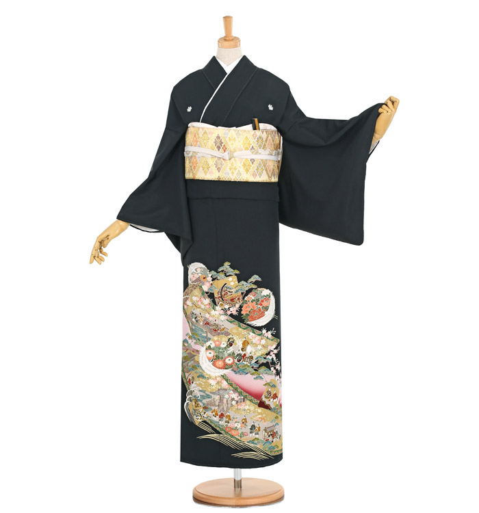 黒留袖 No.CA-1138-ワイド-MOサイズ
