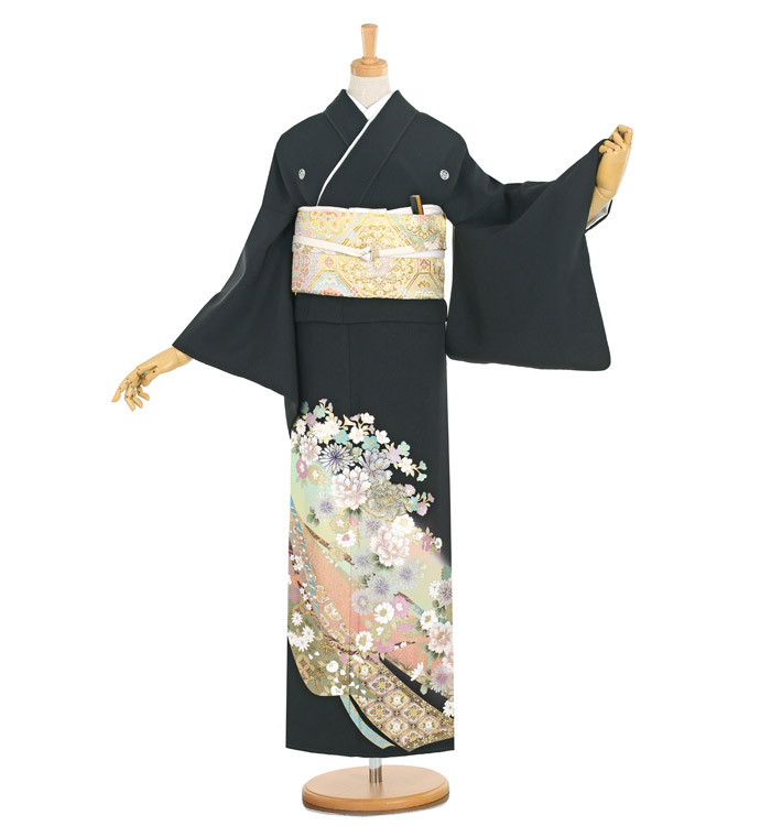 桂由美 黒留袖 No.CA-1173-Lサイズ