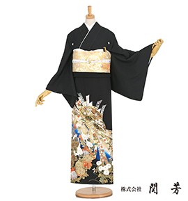 関芳 黒留袖 No.CA-1228-Mサイズ