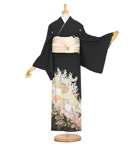 桂由美 黒留袖 No.CA-1242-Mサイズ