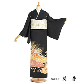 関芳 黒留袖 No.CA-1248-Mサイズ