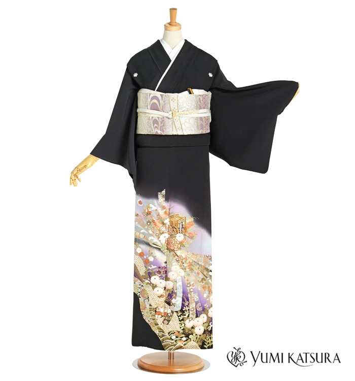 桂由美 黒留袖 No.CA-1253-Mサイズ