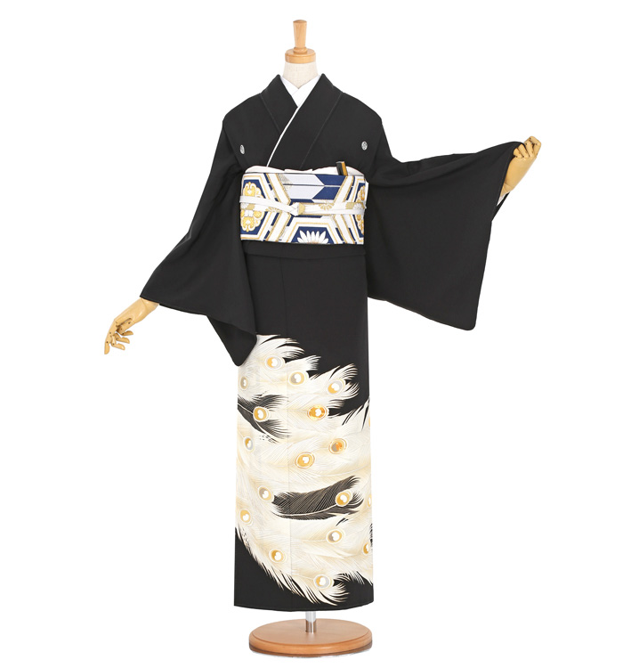 手描友禅 黒留袖 No.CA-1295-Mサイズのレンタル｜きもの365