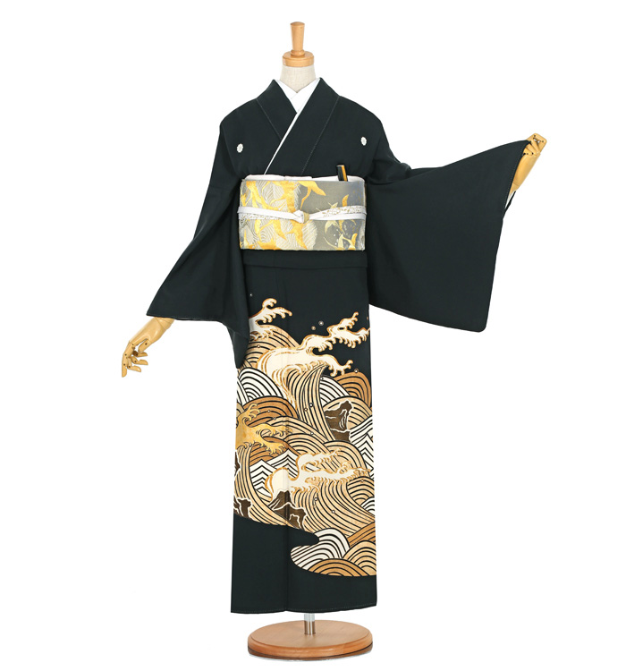 金彩 黒留袖 No.CA-1315-Mサイズ
