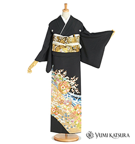 桂由美 黒留袖 No.CA-1318-Mサイズ