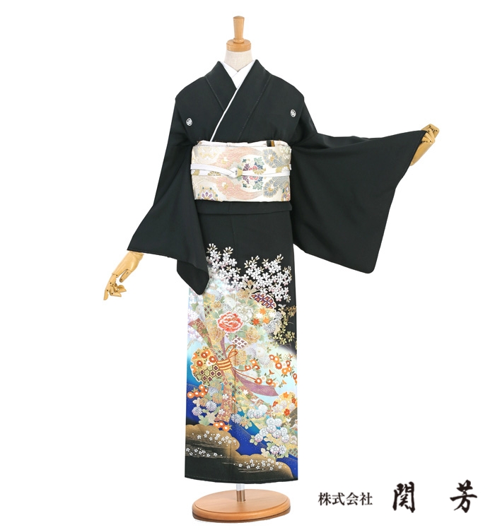 関芳 黒留袖 No.CA-1323-Mサイズ