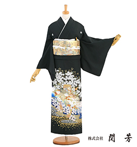 関芳 黒留袖 No.CA-1325-Mサイズ