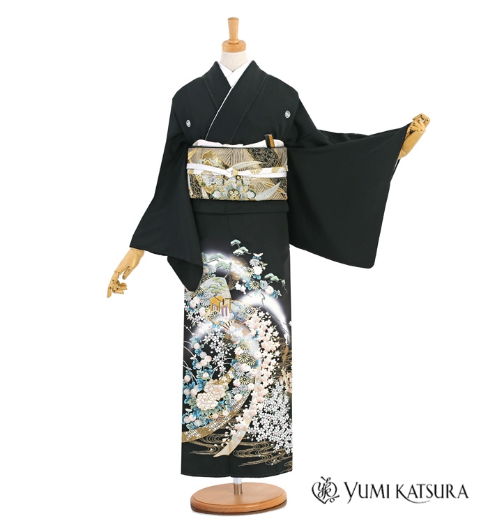 桂由美 黒留袖 No.CA-1326-Mサイズのレンタル｜きもの365