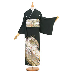 桂由美 黒留袖 No.CA-1336-Mサイズ