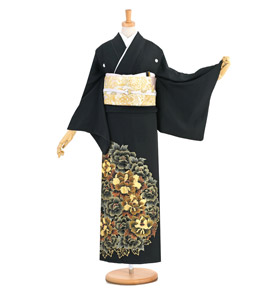 桂由美 黒留袖 No.CA-1342-Lサイズ