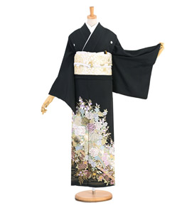 桂由美 黒留袖 No.CA-1348-Lサイズ