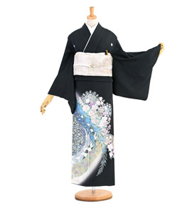 桂由美 黒留袖 No.CA-1349-Mサイズ