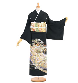 桂由美 黒留袖 No.CA-1354-Mサイズ