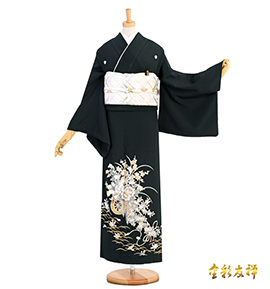 和田光正 黒留袖 No.CA-1368-Mサイズ